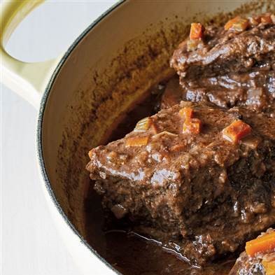 Barolo-Braised Short Ribs