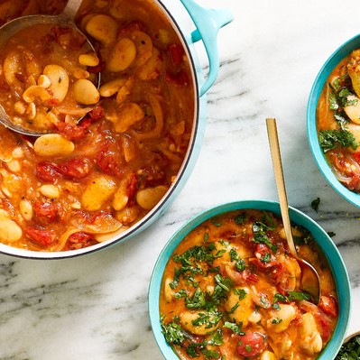 Roasted Tomato and White Bean Stew