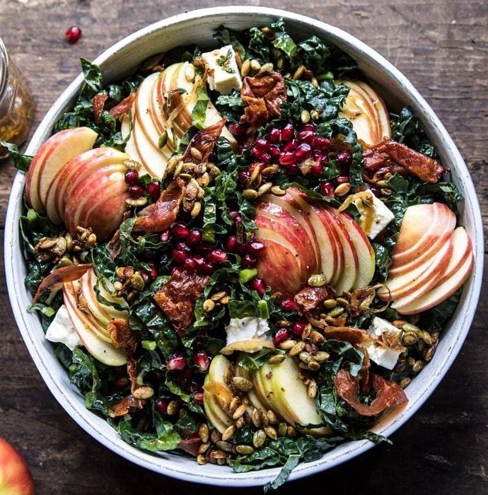 Honeycrisp Apple and Kale Salad