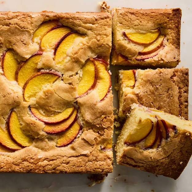 Butter Cake with Peaches